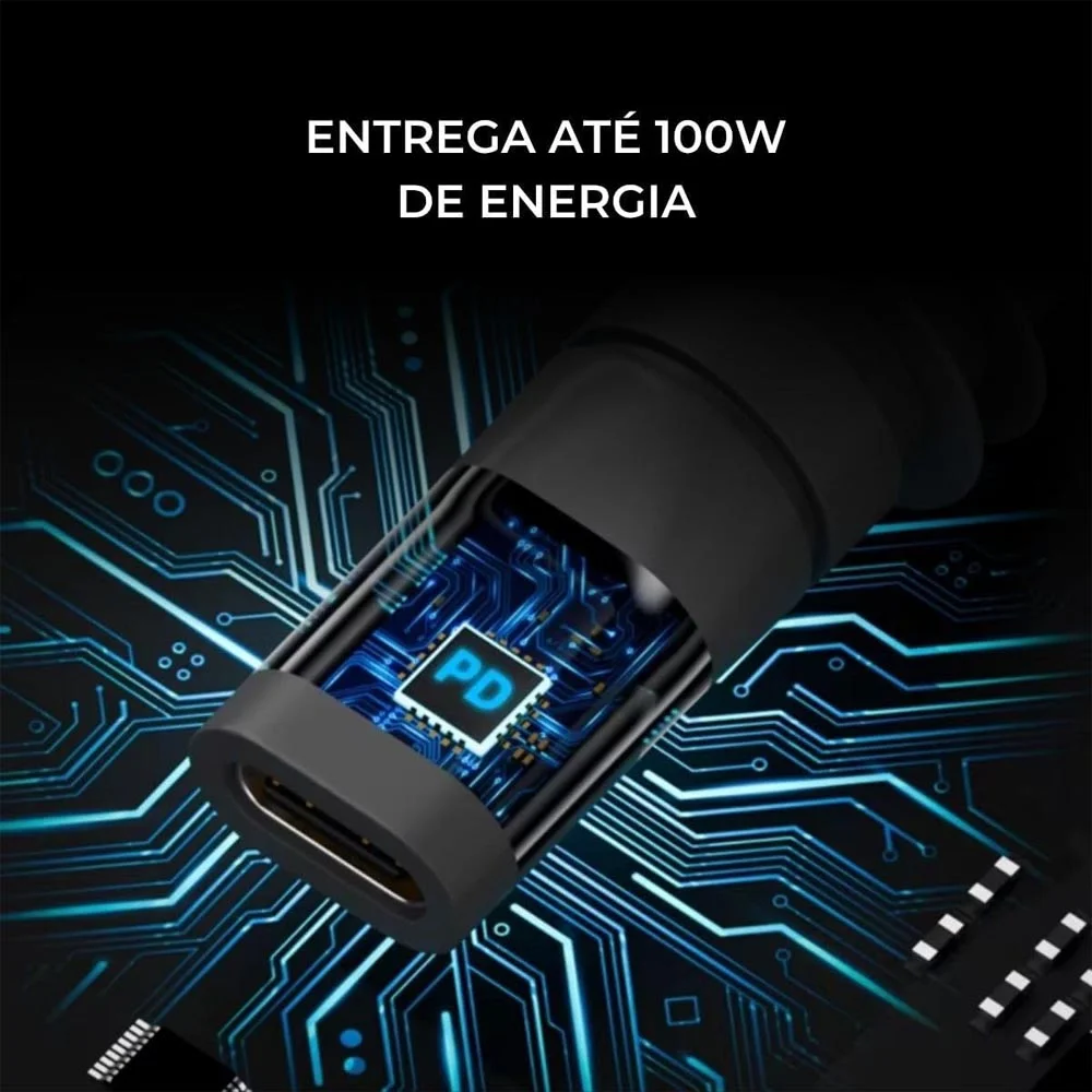 Imagem 3 de 5 do produto Adaptador Usb-c Para Dc 5.5mm Compatível Com Starlink Mini 100w