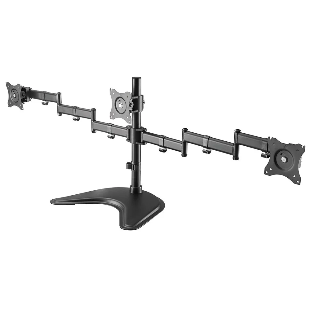 Imagem 3 de 5 do produto Suporte 3 Monitores De Mesa 13 A 27 Braço Articulado Ctm-trio