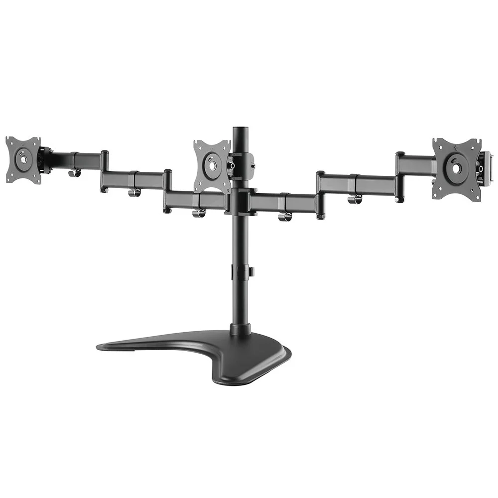 Imagem 5 de 5 do produto Suporte 3 Monitores De Mesa 13 A 27 Braço Articulado Ctm-trio