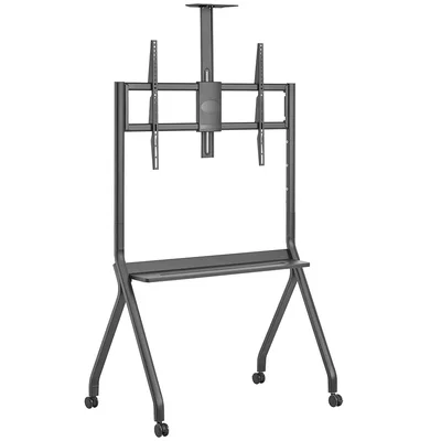 Pedestal Móvel Tela Interativa Tv 55" A 100" Com Rodízios Cts900