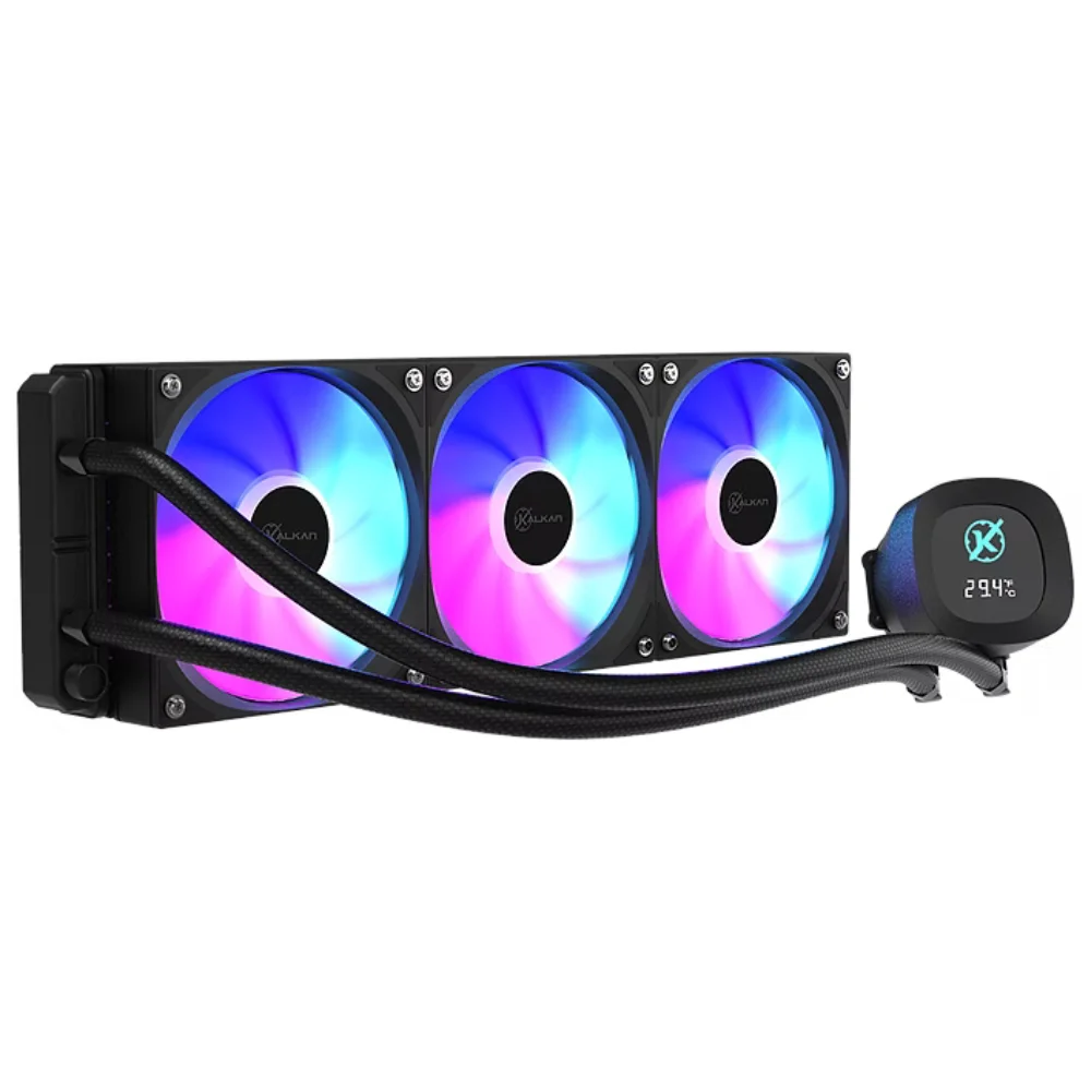 Water Cooler Kalkan Aura Digital 360mm Preto ARGB Display