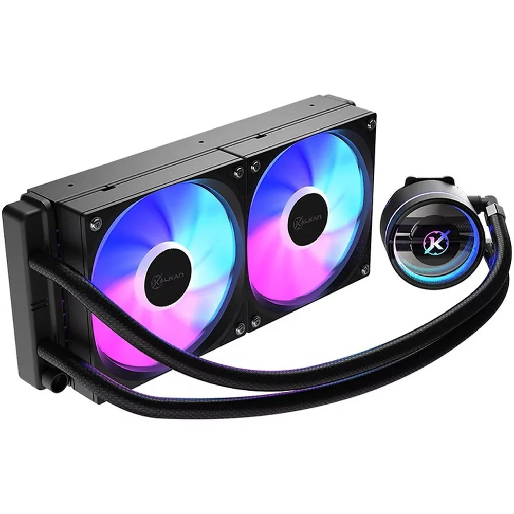 Water Cooler Kalkan Aura Lite 240, 240mm, ARGB, Intel-amd, Preto, Klk00098 Water Cooler Kalkan Aura Lite 240, 240mm, ARGB, Intel-amd, Preto, Klk00098