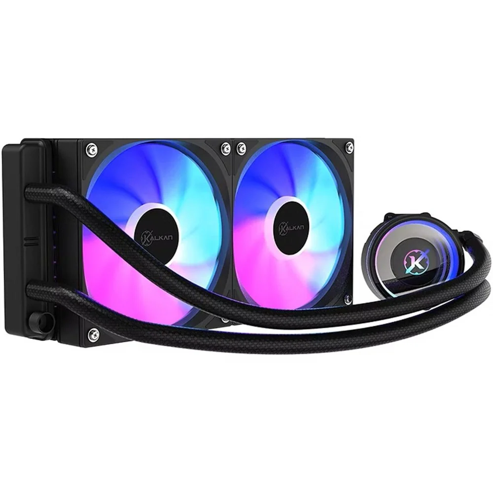 Water Cooler Kalkan Aura Lite 240, 240mm, ARGB, Intel-amd, Preto, Klk00098 Water Cooler Kalkan Aura Lite 240, 240mm, ARGB, Intel-amd, Preto, Klk00098