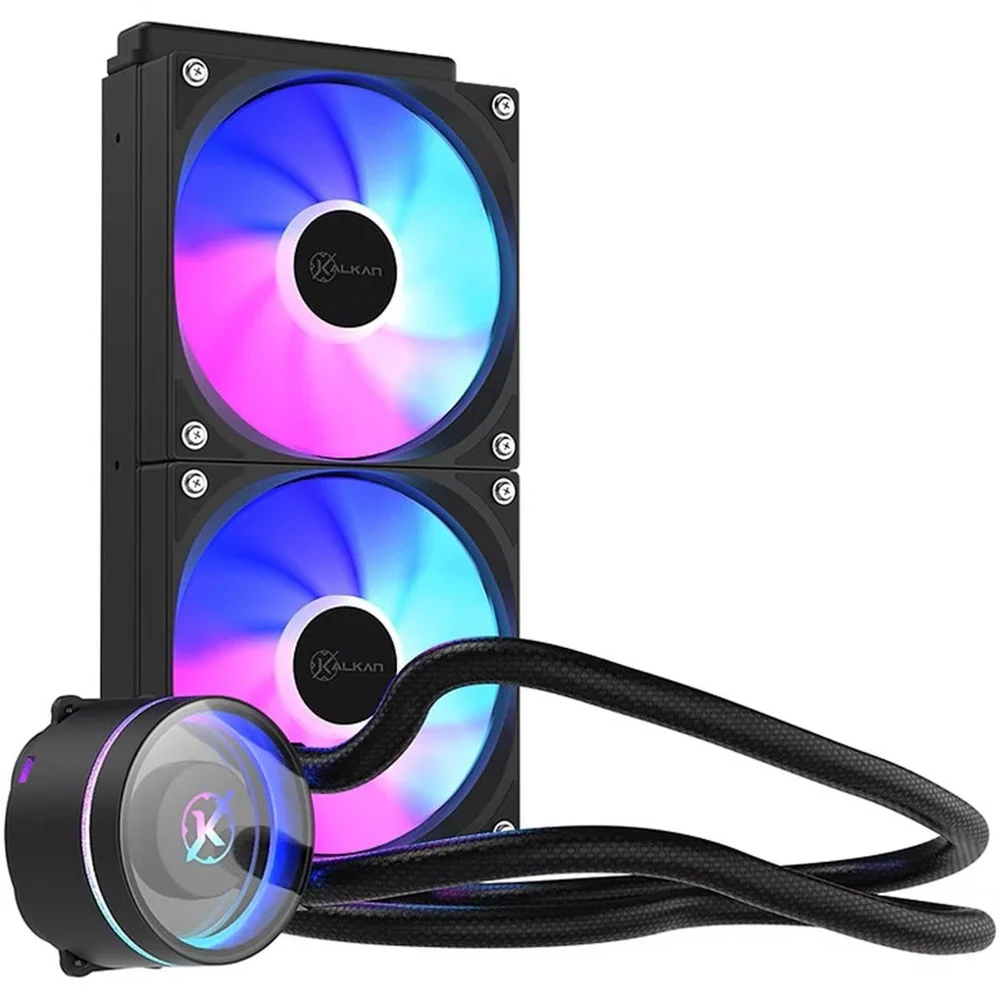 Water Cooler Kalkan Aura Lite 240, 240mm, ARGB, Intel-amd, Preto, Klk00098 Water Cooler Kalkan Aura Lite 240, 240mm, ARGB, Intel-amd, Preto, Klk00098