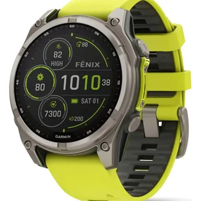 Garmin Fênix 8 Solar Sapphire 47mm Yellow