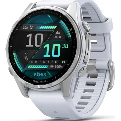 Relógio Garmin Fênix 8 Branco 43mm Tela AmoLED