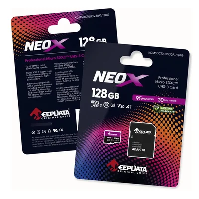 Memory Card Micro Sd 128GB Keepdata Neox U3 4k 95mbps