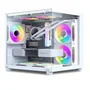 PC Gamer Arvex Aquario Branco Intel Core i7 Radeon Rx 6600 Memoria 16gb SSD 480GB Fonte 500w 80 Plus
