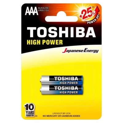 Pilha Alcalina Aaa 1,5v Toshiba Longa Duração Kit 8 Pilhas
