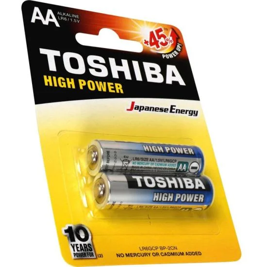 Pilha Alcalina Aa 1,5v Toshiba Longa Duração Kit 8 Pilhas