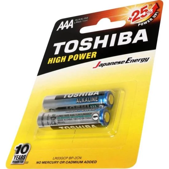 Pilha Alcalina Aaa 1,5v Toshiba Longa Duração Kit 4 Pilhas