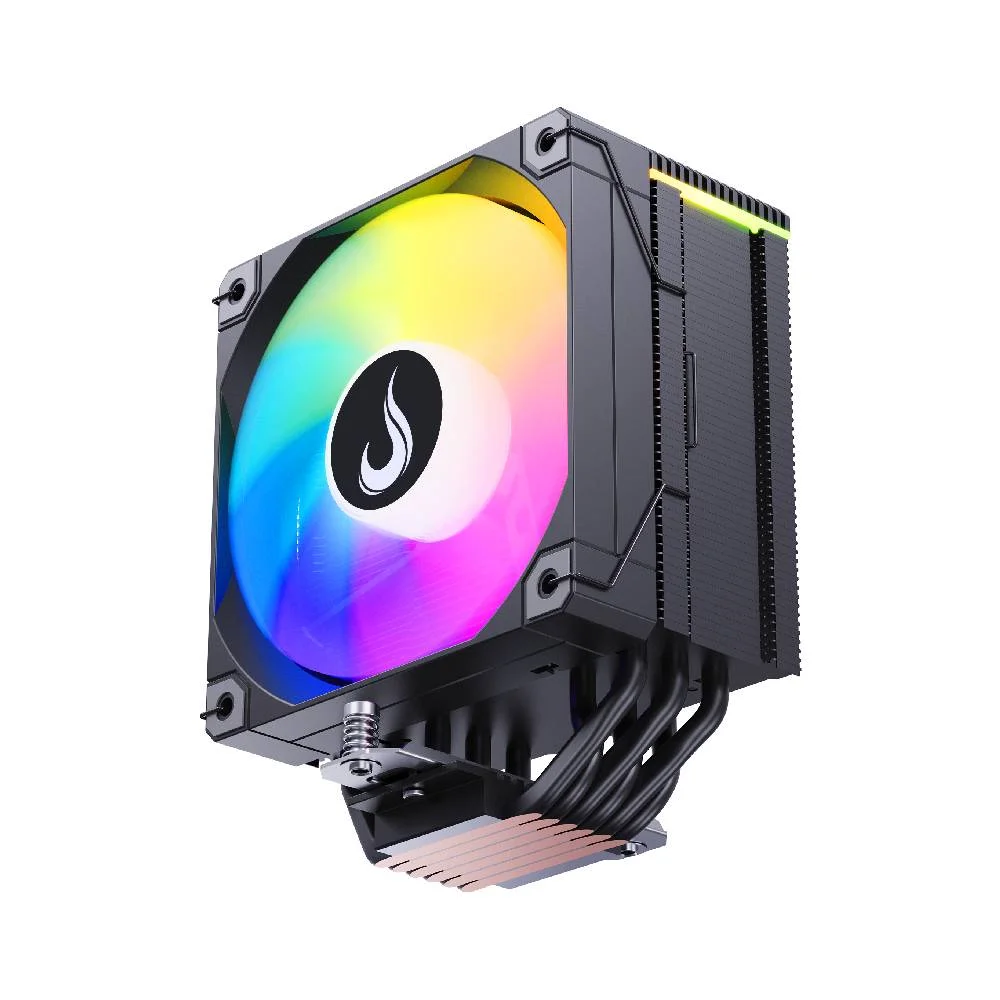 Air Cooler Gamer Rise Mode Temp 6 Black ARGB AMD e Intel 120mm Preto - RM-ACT6-ARGB-B Air Cooler Gamer Rise Mode Temp 6 Black ARGB AMD e Intel 120mm Preto - RM-ACT6-ARGB-B