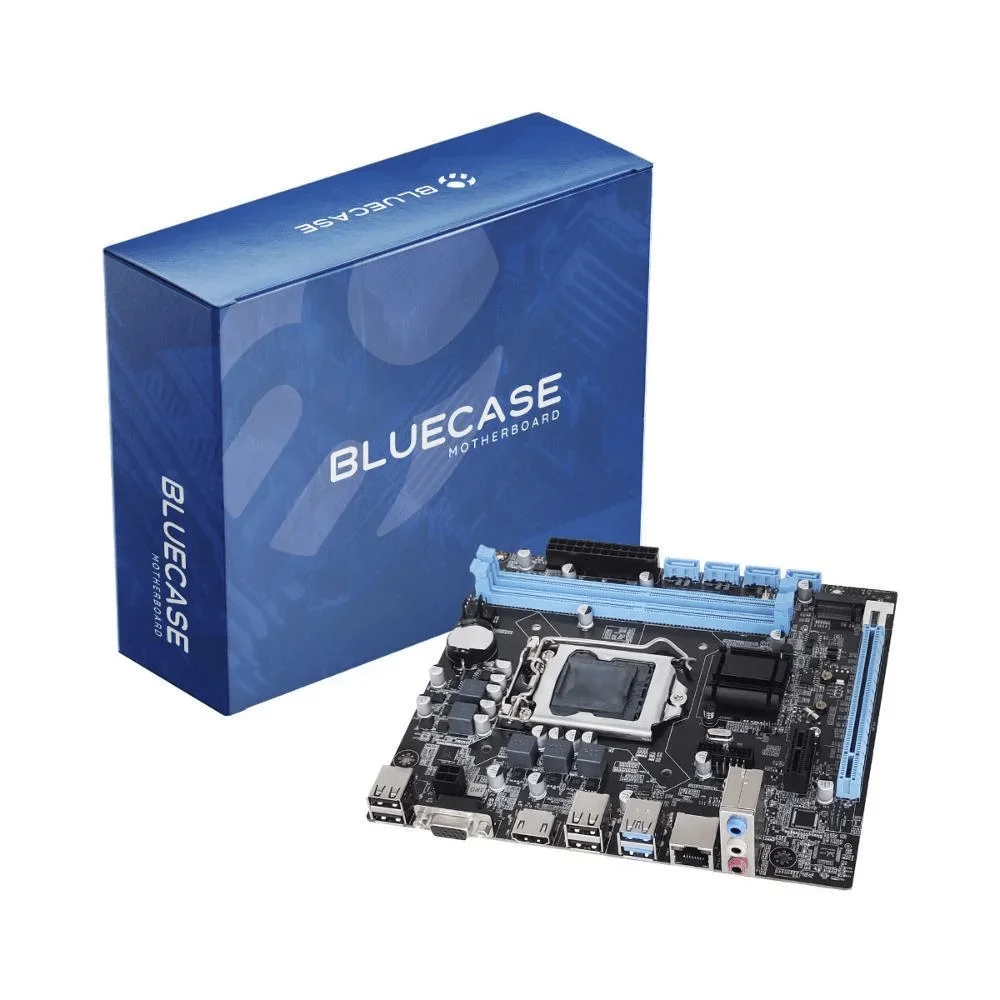Placa Mae Bluecase Bmbh110-g3hgu-itx 1151(2xDDR4/1xhdmi/1xvga/m.2/2xusb3.0/rede Giga) Oem