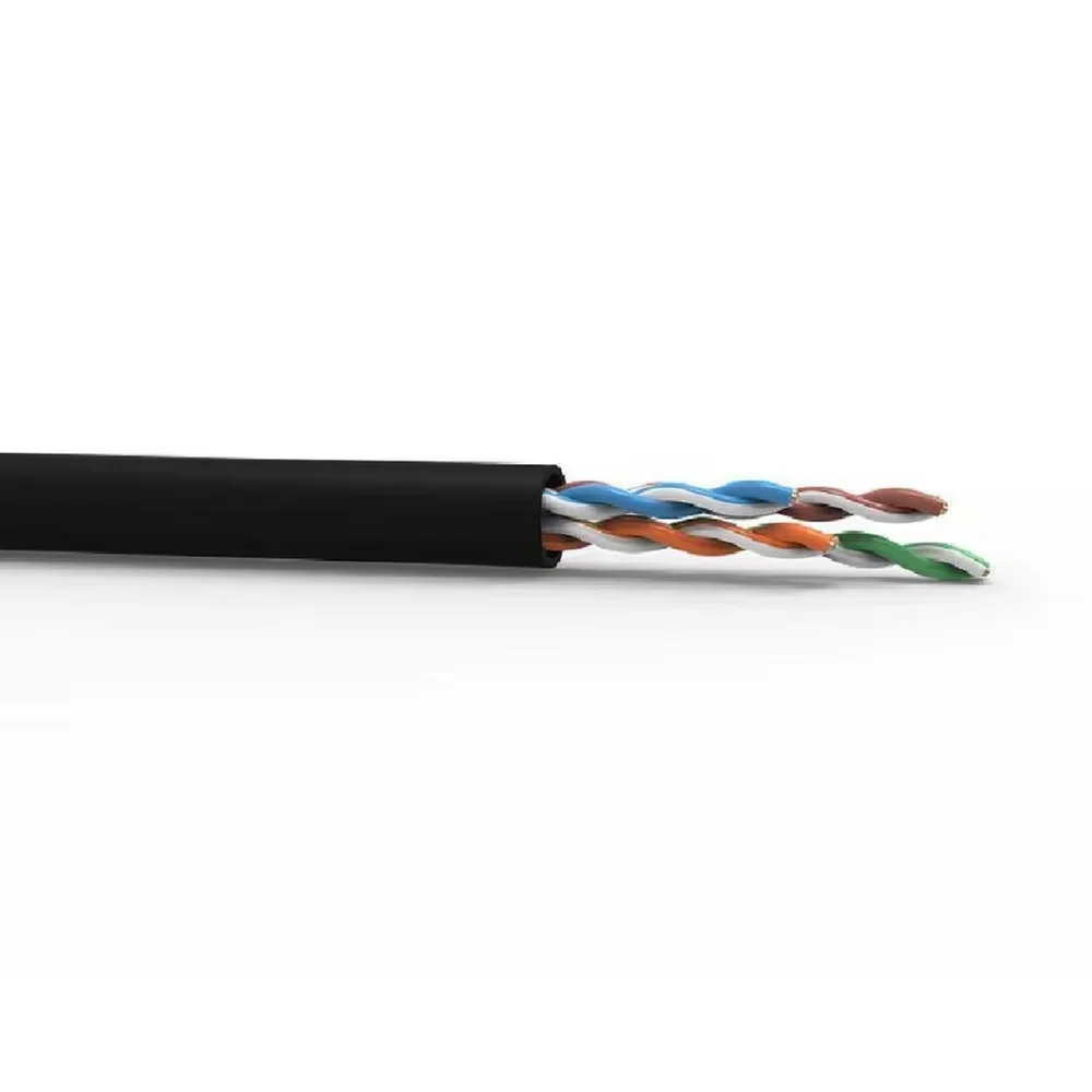 Imagem 3 de 3 do produto Cabo De Rede Telecam Cat 5e U/utp Int/ext 4p 24awg 305m 100% Cobre Preto