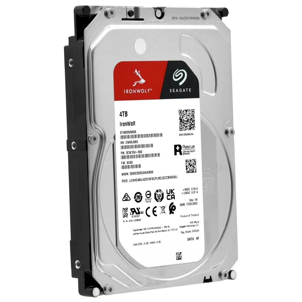 Hd Seagate Ironwolf 4TB Nas 3.5" Sata 3 5400rpm St4000vn006 Hd Seagate Ironwolf 4TB Nas 3.5" Sata 3 5400rpm St4000vn006