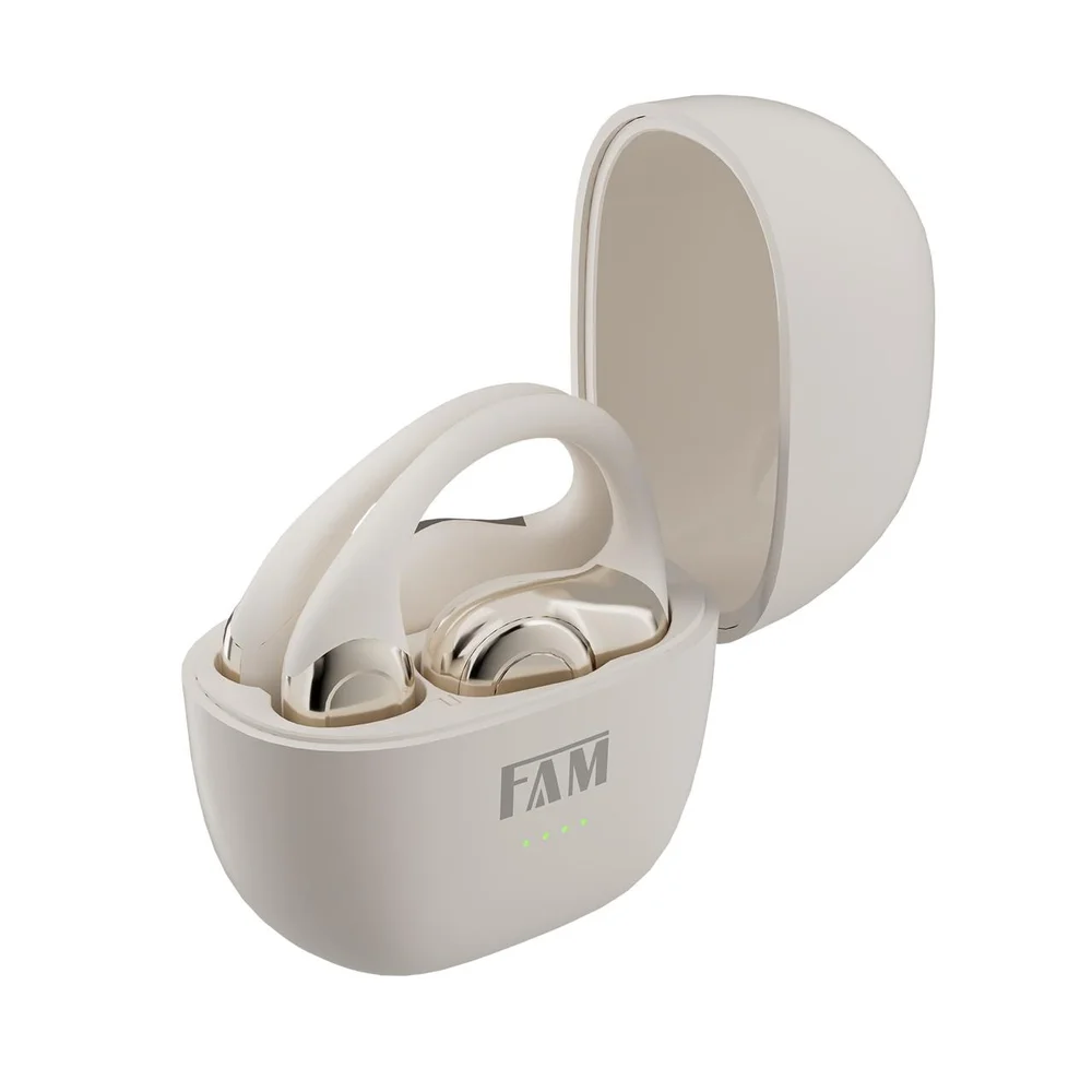 Imagem 3 de 5 do produto Fone De Ouvido Bluetooth Open Air 2 Condução Ossea - Fam - Ows301 - Branco