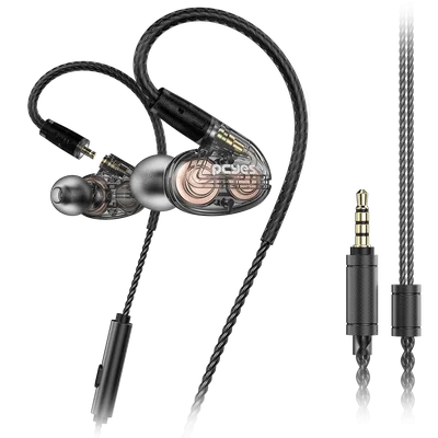 Fone Gamer PCyes Kheper In Ear Duplo Driver Microfone P3 3,5