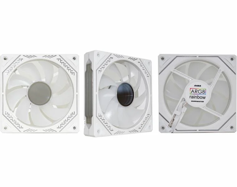 Imagem 3 de 5 do produto Kit Fan Cooler K-mex 120m 3pç Infinite Space White ARGB Aara
