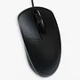 Mouse Óptico Usb Preto Com 1000dpi Conexão Plug E Play E Design Ergonômico Office