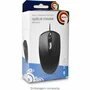 Mouse Óptico Usb Preto Com 1000dpi Conexão Plug E Play E Design Ergonômico Office