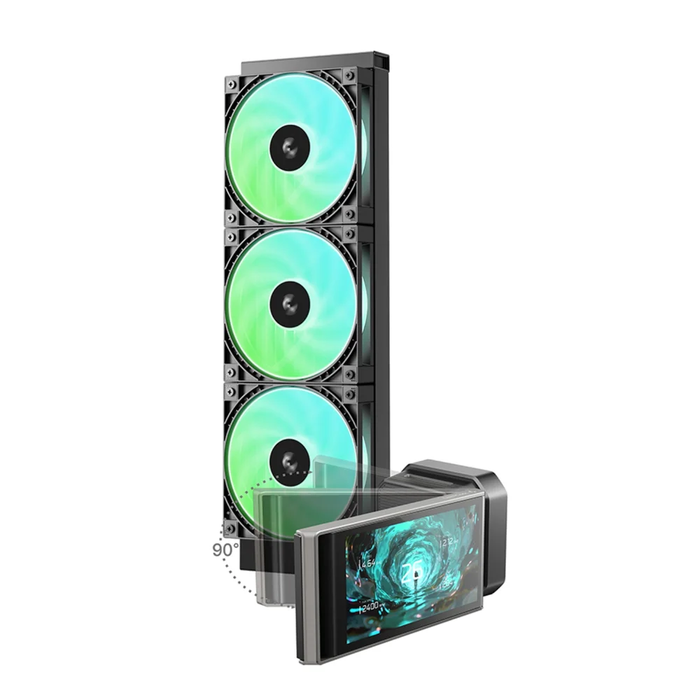 Imagem 5 de 5 do produto Water Cooler 360mm Deepcool Lt360 Vision ARGB, Lcd, Black - Lt360vision-bkammc-g-1