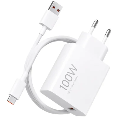 Carregador Rápido Xiaomi   100w Hyper Charge Turbo Charge, ( 110v, 220v, Bivolt Automático)