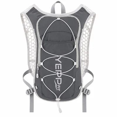 Mochila Hidratação 4l Running Trail Bike Unissex Esportiva Cor:cinza