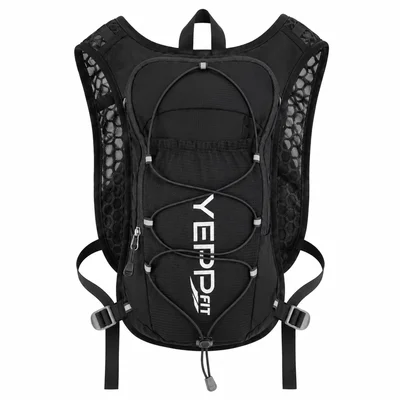 Mochila Hidratação 4l Running Trail Bike Unissex Esportiva Cor:preto