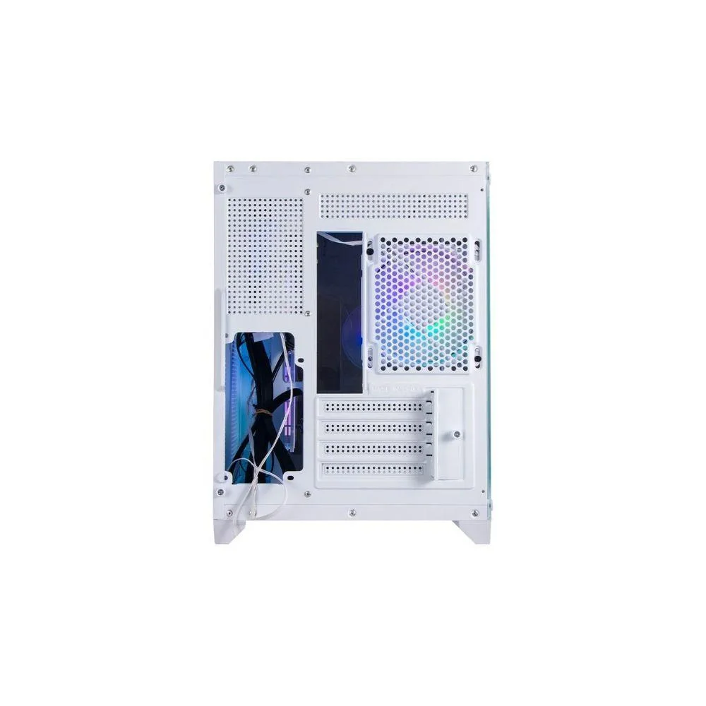 Imagem 4 de 5 do produto Gabinete Gamer Bluecase Soul Pro Bg-052 Branco Aquario Com 3 Fans ARGB