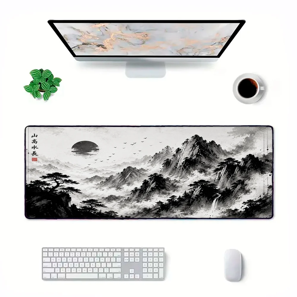 Novo Mouse Pad Gamer Deskpad Speed Extra Grande Borda Costurada Profissional 70x30 - Monte Sakura Novo Mouse Pad Gamer Deskpad Speed Extra Grande Borda Costurada Profissional 70x30 - Monte Sakura