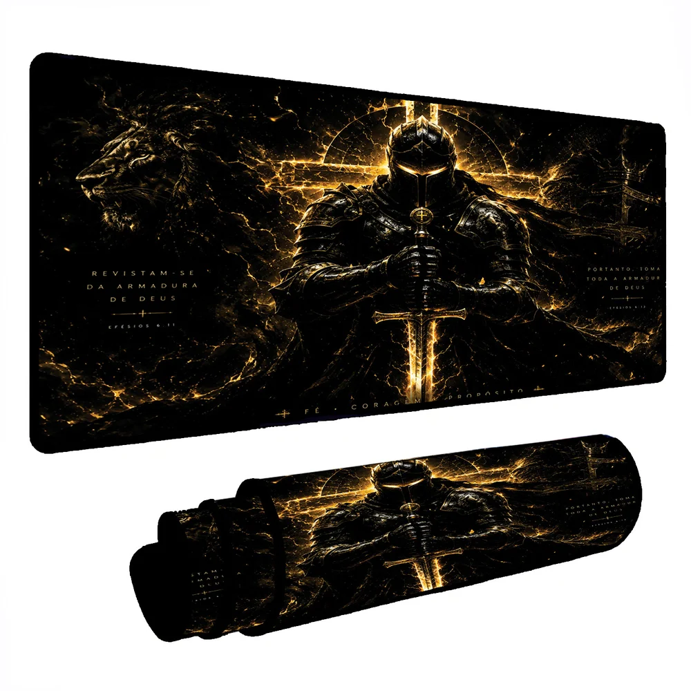 Novo Mouse Pad Gamer Deskpad Speed Extra Grande Borda Costurada Profissional 120x60 - Guerreiro Do Apocalipse Novo Mouse Pad Gamer Deskpad Speed Extra Grande Borda Costurada Profissional 120x60 - Guerreiro Do Apocalipse