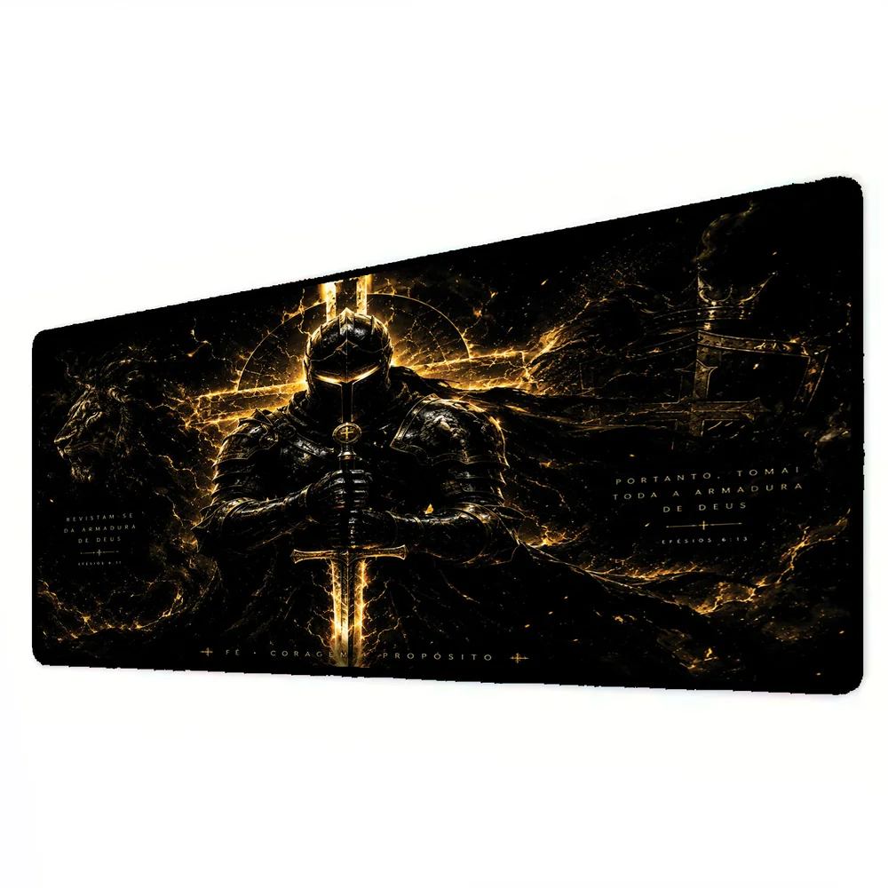 Novo Mouse Pad Gamer Deskpad Speed Extra Grande Borda Costurada Profissional 100x50 - Guerreiro Do Apocalipse Novo Mouse Pad Gamer Deskpad Speed Extra Grande Borda Costurada Profissional 100x50 - Guerreiro Do Apocalipse
