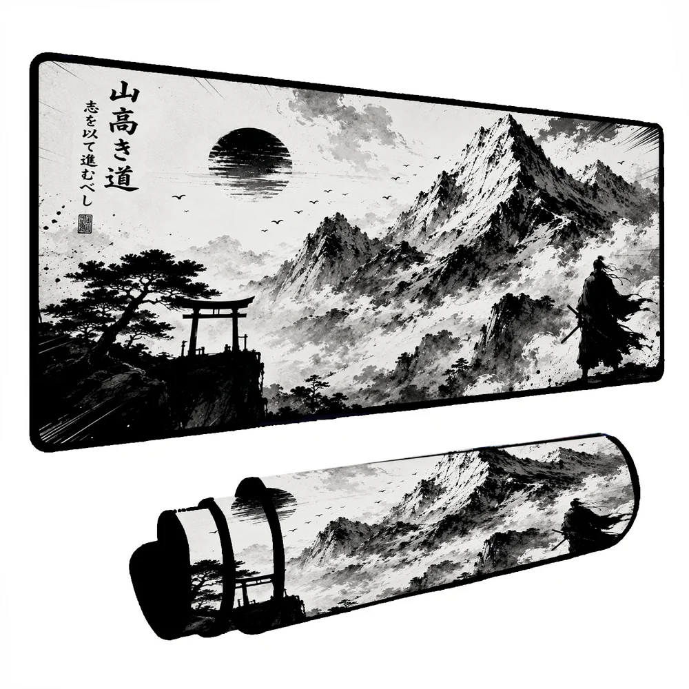 Imagem 2 de 5 do produto Novo Mouse Pad Gamer Deskpad Speed Extra Grande Borda Costurada Profissional 120x40  - Horizonte Oriental