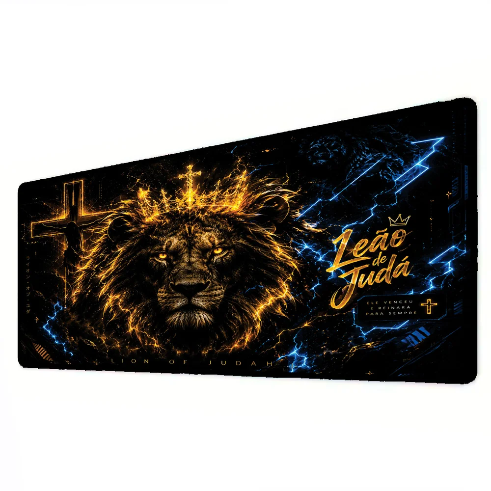 Novo Mouse Pad Gamer Deskpad Speed Extra Grande Borda Costurada Profissional 70x30  - Ele Venceu