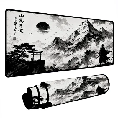 Novo Mouse Pad Gamer Deskpad Speed Extra Grande Borda Costurada Profissional 90x50  - Horizonte Oriental