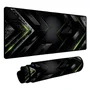 Novo Mouse Pad Gamer Deskpad Speed Extra Grande Borda Costurada Profissional 60x30  -  Matrix Verde