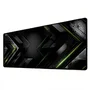 Novo Mouse Pad Gamer Deskpad Speed Extra Grande Borda Costurada Profissional 60x30  -  Matrix Verde