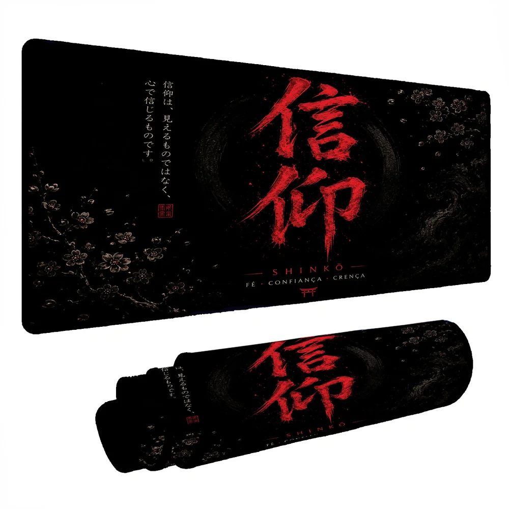 Novo Mouse Pad Gamer Deskpad Speed Extra Grande Borda Costurada Profissional 90x50 - Fé Confiança Crença Novo Mouse Pad Gamer Deskpad Speed Extra Grande Borda Costurada Profissional 90x50 - Fé Confiança Crença