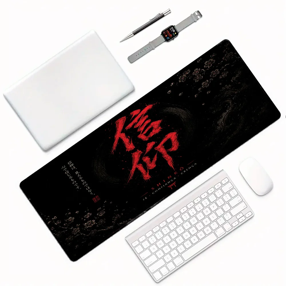 Novo Mouse Pad Gamer Deskpad Speed Extra Grande Borda Costurada Profissional 90x50 - Fé Confiança Crença Novo Mouse Pad Gamer Deskpad Speed Extra Grande Borda Costurada Profissional 90x50 - Fé Confiança Crença