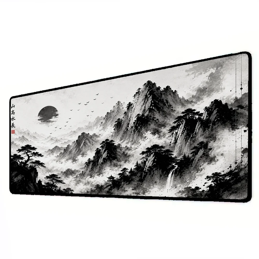 Novo Mouse Pad Gamer Deskpad Speed Extra Grande Borda Costurada Profissional 80x40  - Monte Sakura