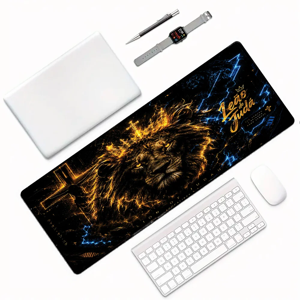 Novo Mouse Pad Gamer Deskpad Speed Extra Grande Borda Costurada Profissional 120x60 - Ele Venceu Novo Mouse Pad Gamer Deskpad Speed Extra Grande Borda Costurada Profissional 120x60 - Ele Venceu