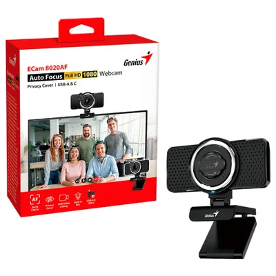 Webcam Genius Ecam 8020af Auto Foco Full Hd 1080p