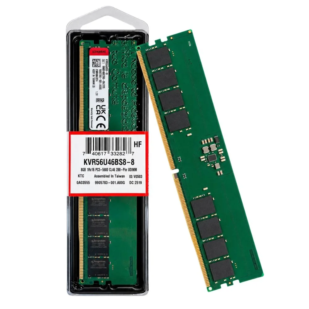 Memória Kingston 8GB Ddr5 5600mhz Udimm