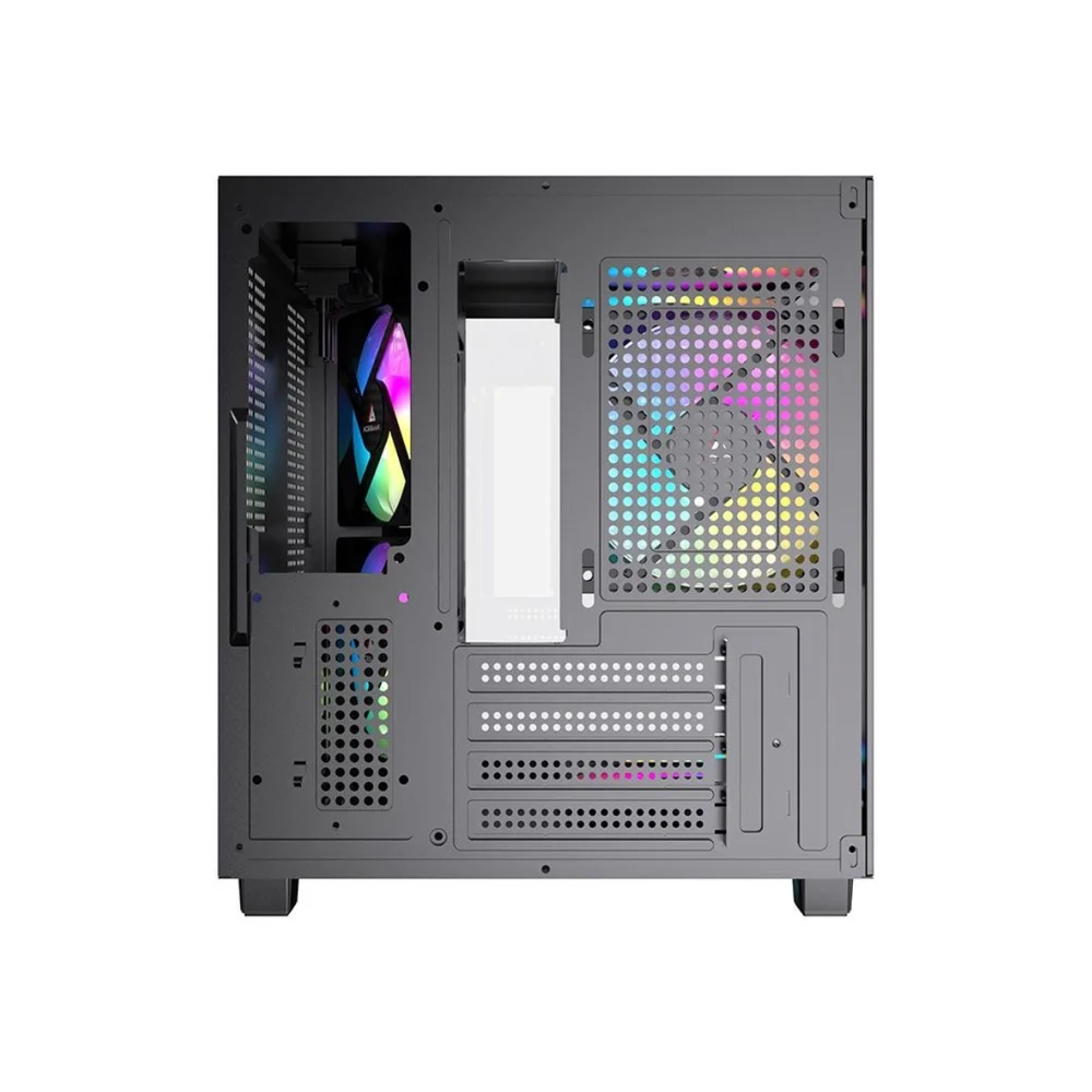 Imagem 5 de 5 do produto Gabinete Gamer Liketec Makan Matx Dark Aquário 5 Fans ARGB Vidro Temperado