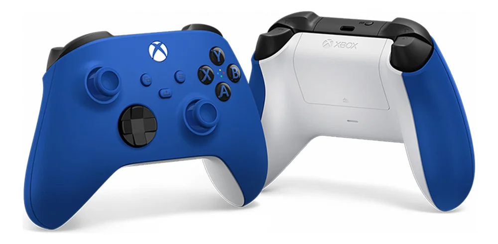 Imagem 2 de 4 do produto Controle Joystick Sem Fio Microsoft XBOX Shock Blue