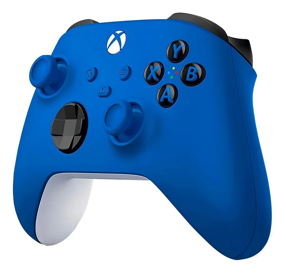 Imagem 3 de 4 do produto Controle Joystick Sem Fio Microsoft XBOX Shock Blue