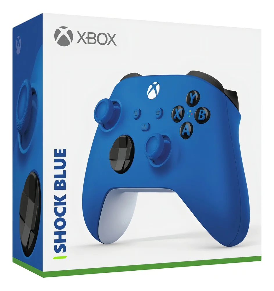 Imagem 4 de 4 do produto Controle Joystick Sem Fio Microsoft XBOX Shock Blue