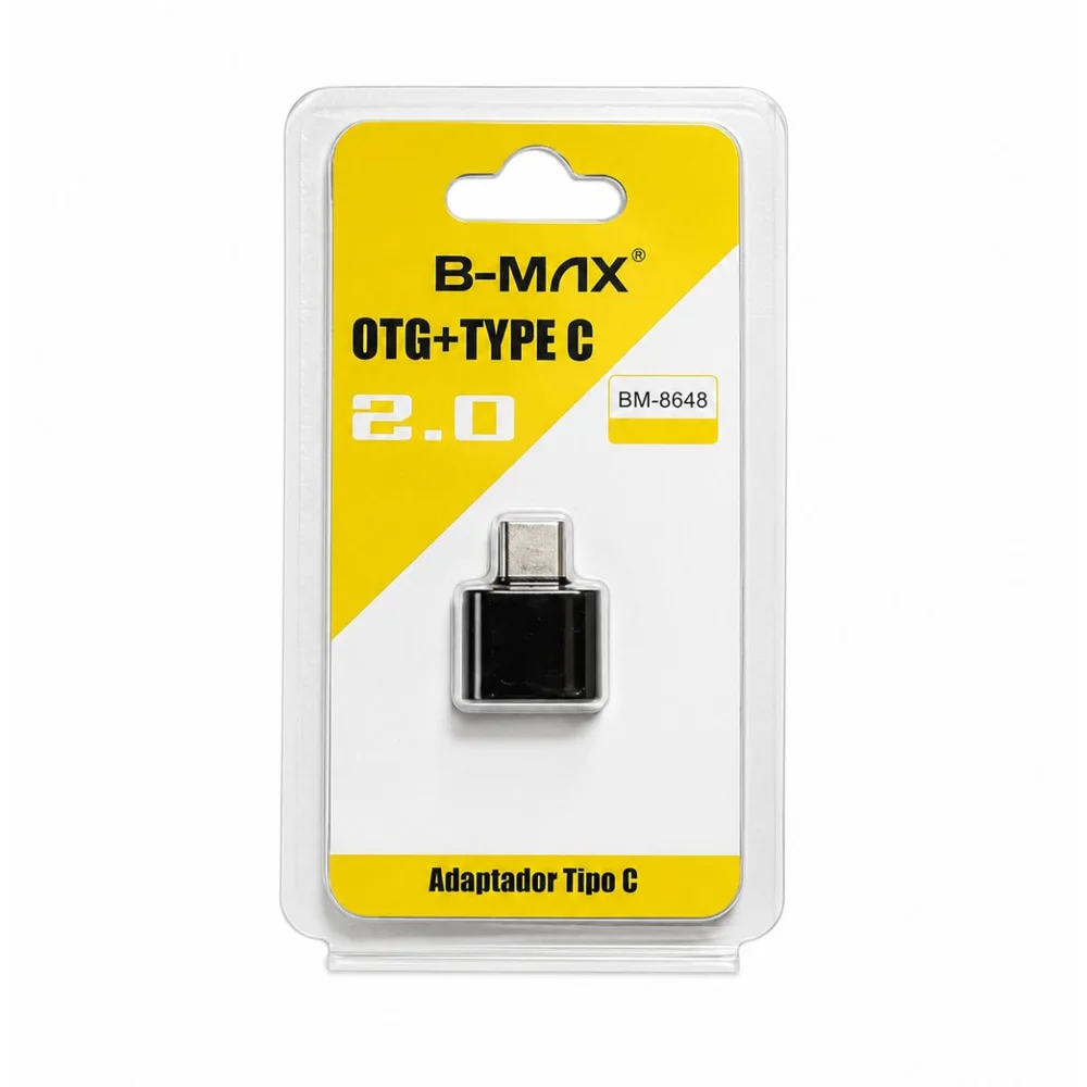 Imagem 5 de 5 do produto Adaptador Otg Usb-c Para Usb-a 2.0 B-max Bm-8648 Compacto Celular Notebook