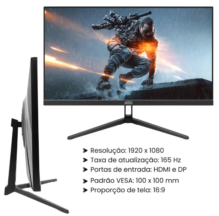 Monitor Gamer 23.8'' Full Hd 180hz Ips | G-sync | Amd Freesync | Alto-falante Intregados | 1ms