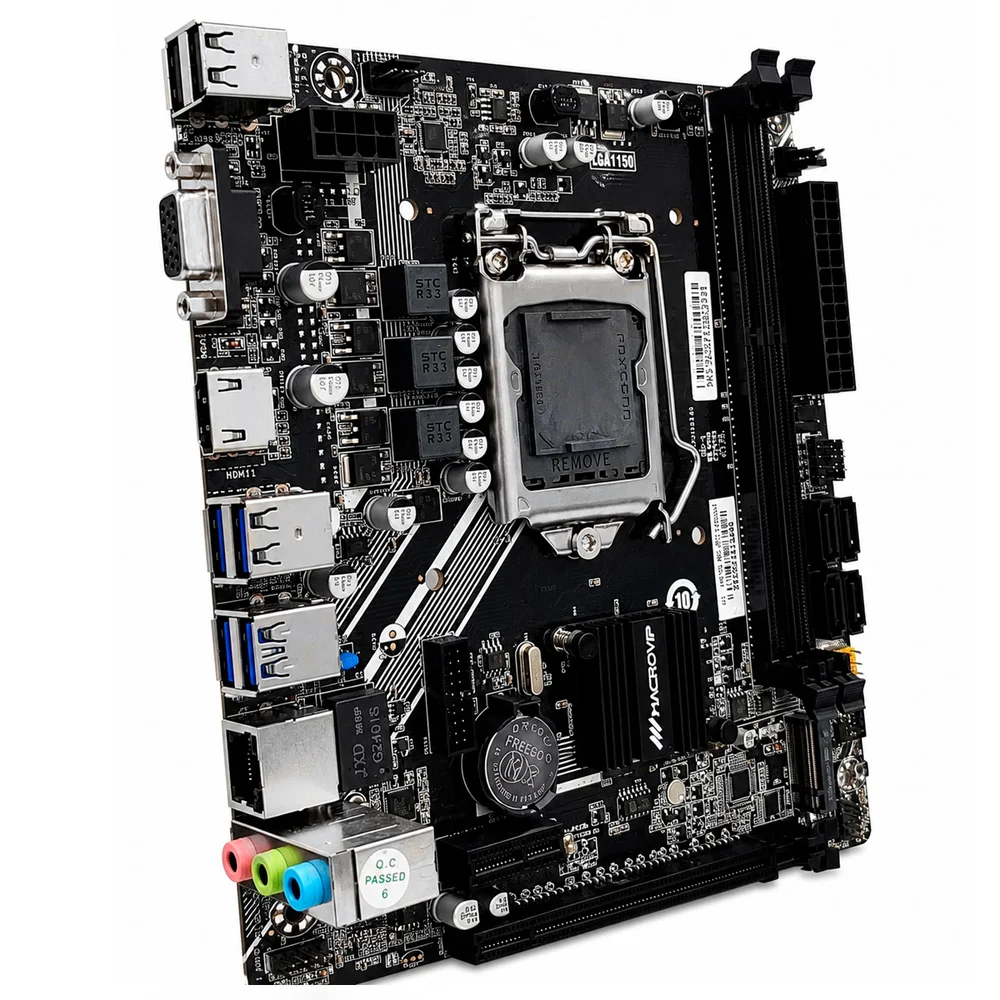 Placa Mãe Macrovip H81v2, Intel LGA  1150, Ddr3, Micro Atx - Oem 6